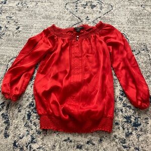 White House Black Market Silk Blouse